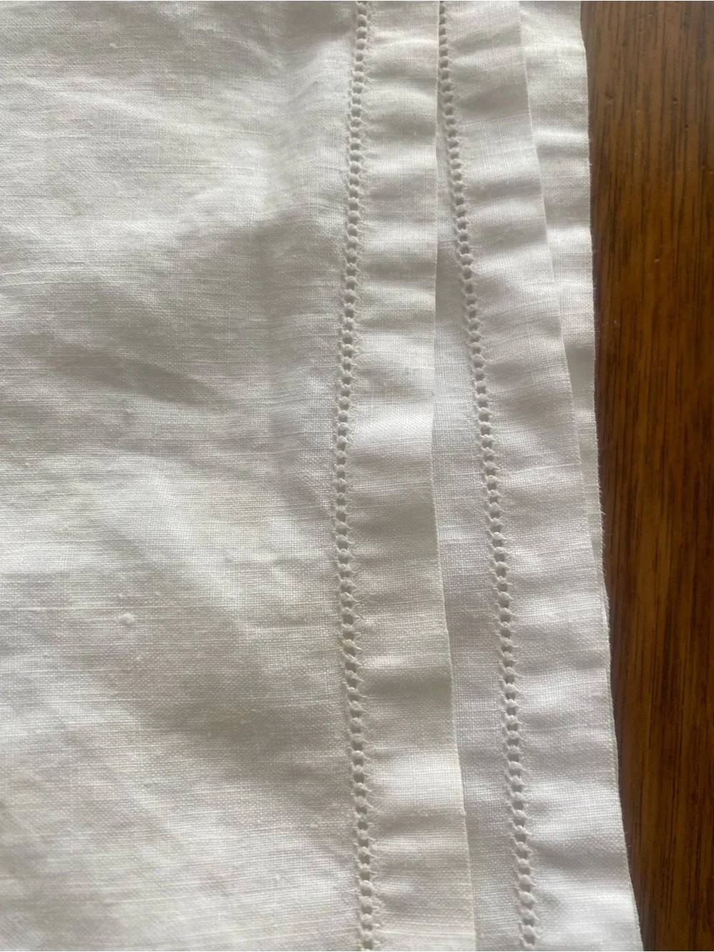 Classic White Linen Dinner Napkins - Set 8  of Linen Table Placemats